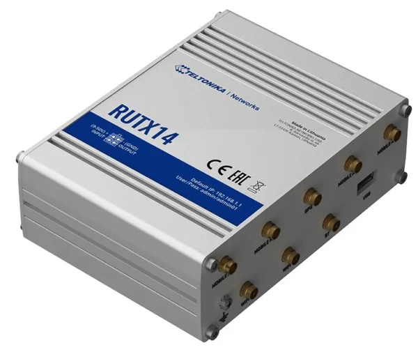 RUTX14 Industrial Cellular Router 4G LTE CAT12 , Dual Sim, WI-FI & BT (Copy)
