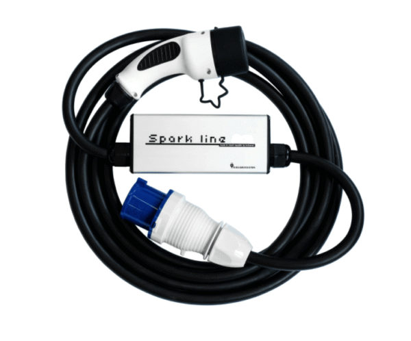 SPARK LINE 16 - portable charger with control box 3,7 kW, TYPE2-CEE Blue, 5m, 16A x 1phase