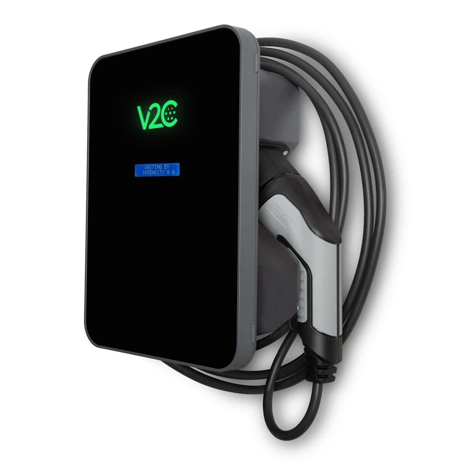 V2C Trydan 22kW Solar - Display, 3 Phase, Type 2 cable, Black - Image 3