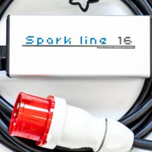 SPARK LINE 16 -  cable with control box 11kW (3X16A), TYPE2-CEE RED, 16A x 3phases, 5m - Image 4