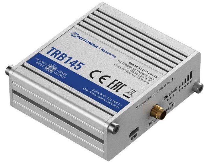 TRB145 Industrial Rugged LTE RS485 Gateway 4G/LTE (Cat 1), 3G, 2G - Image 1