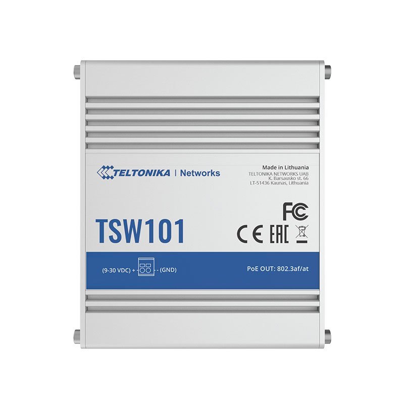 TSW101 Automotive POE+ SWITCH, 5 Gigabit Ethernet ports - Image 2