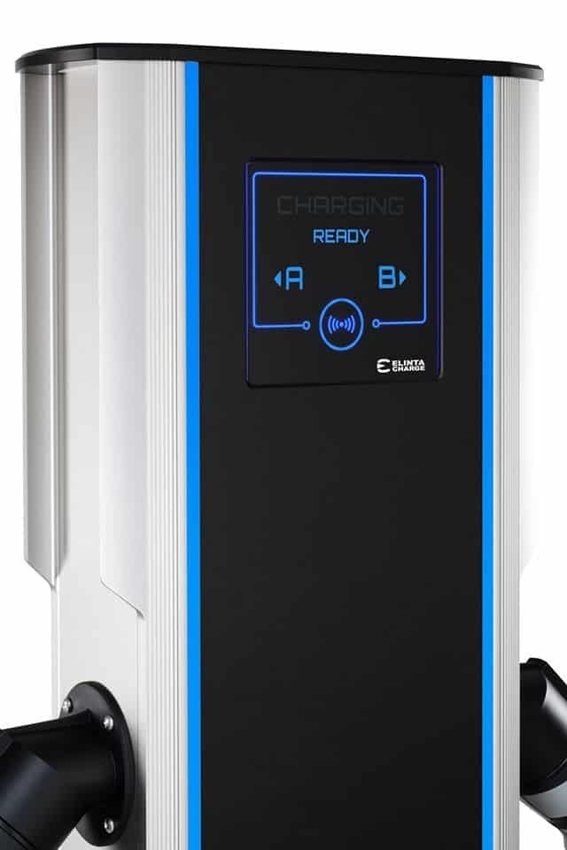 ELINTA CITYCHARGE V2 Plus with Eichrecht certification   - 2×22 kW Type 2 cables, 4G / LAN / Wifi / RFID - Image 3