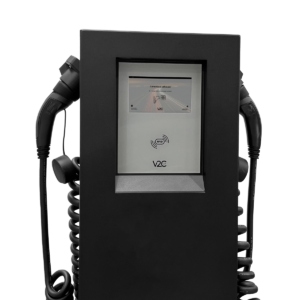 V2C POLE with spring cables (2×22 kW), 8'' Display, 4G, LAN/Wifi, RFID - Image 6