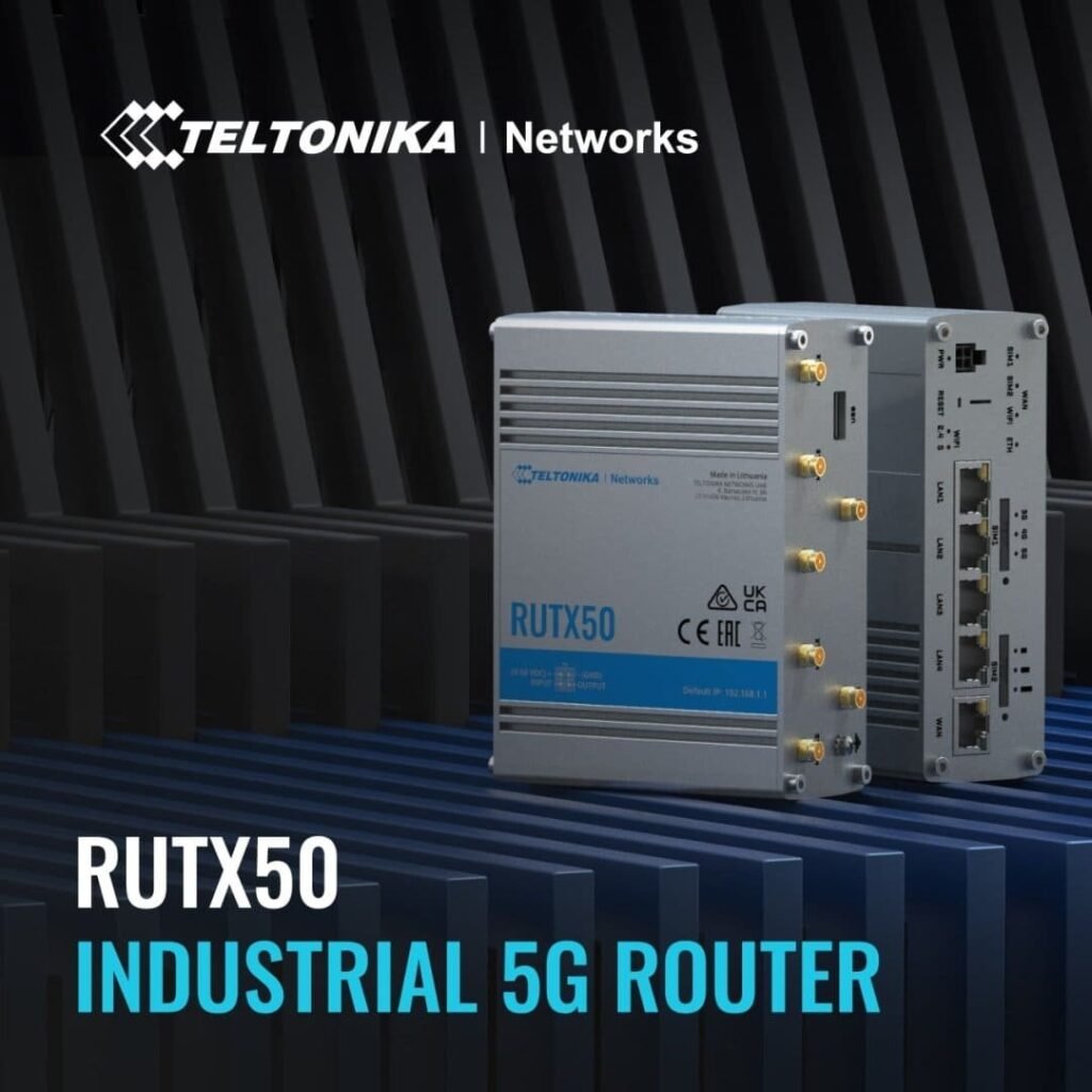Teltonika RUTX50 Industrial Cellular Router 5G 4G (LTE) Cat.20