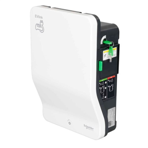 Schneider EVLink 11kW, Type 2 socket and lock