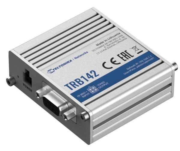 TRB142 Industrial Rugged LTE RS232 Gateway 4G/LTE (Cat 1), 3G, 2G, RS232