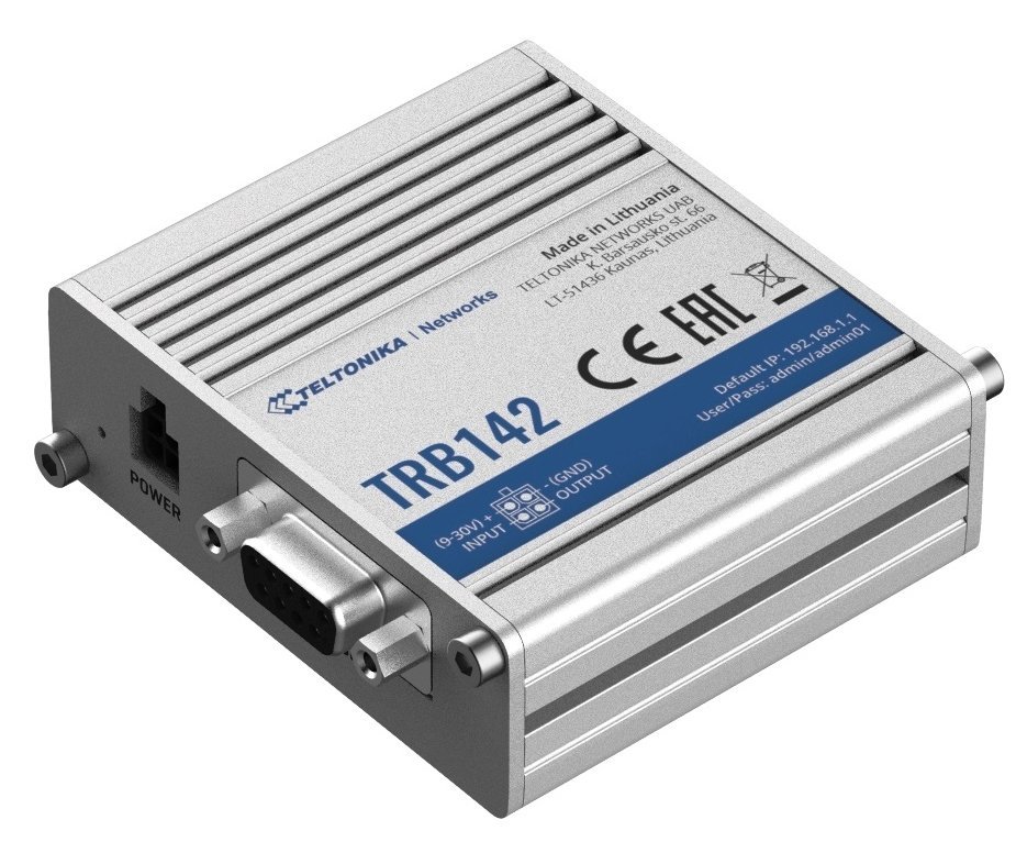 TRB142 Industrial Rugged LTE RS232 Gateway 4G/LTE (Cat 1), 3G, 2G, RS232 - Image 1