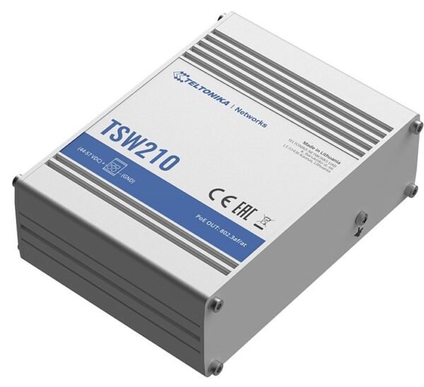 TSW210 Unmanaged Industrial Switch 8 x Gigabit Ethernet ports, 2 x SFP ports
