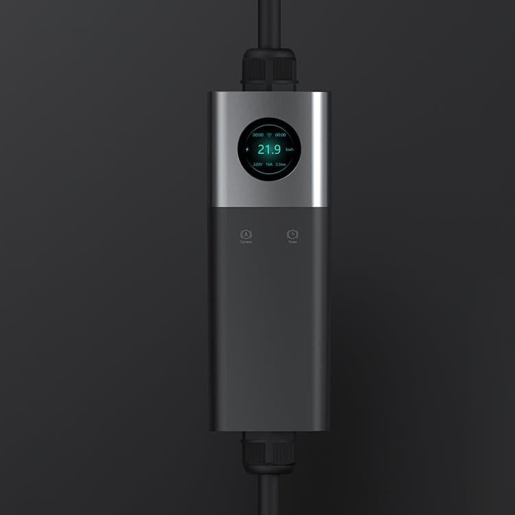 portable charger with DISPLAY control box 11kW (3X16A), TYPE2-CEE RED, 16A x 3phases, 5m - Image 4